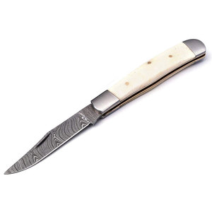 Handmade Damascus Steel Folding Knife Premium Patterned Steel Pocket Knife Outdoor <b>Camping</b> Hiking Fishing Utility <b>Tool</b> - Product Image 4