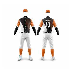 Tenues de baseball et de softball personnalisées pour hommes, hauts durables, chemises, impression de numéros et de noms d'équipe, style sublimation, ensembles 100% polyester - Product Image 1