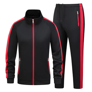 Cheap Windbreaker Regular Fit 100% Cotton Breathable Tracksuit Comfy <b>Men</b> Zip up Polyester Wind Break Track Suit for Unisex - Product Image 2