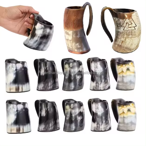 High Quality Classic Viking Drinking Horn Beer Mug Customizable with Size and Logo Food Safe and <b>Sustainable</b> - Product Image 3