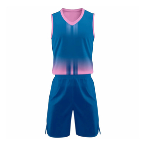 Conjunto de Ropa de Baloncesto con Logotipo Personalizado de Fábrica OEM, Jersey de Baloncesto Sublimado con Degradado para Hombre, Uniformes de Baloncesto Transpirables de Malla - Product Image 1