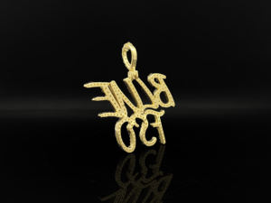 Pendentif Hip Hop en Acier Inoxydable « Ice King » Sertie de Diamants Scintillants - Product Image 4