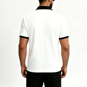 เสื้อโปโลผู้ชายฤดูร้อนปี 2026 คอเสื้อตัดสี แขนสั้น ทรงหลวม เนื้อผ้านุ่ม ระบายอากาศได้ดี สวมใส่สบายๆ สำหรับเล่นกีฬาหรือใส่ในชีวิตประจำวัน - Product Image 2