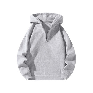 Sweat-shirt à capuche zippé pour homme, pull à fermeture éclair - Product Image 1