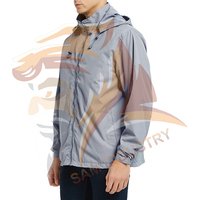 Veste coupe-vent personnalisée de haute qualité à manches longues pour hommes, veste coupe-vent d'extérieur disponible en toutes tailles