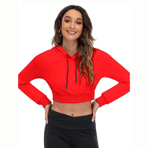 Women's Fashionable Crop <b>Top</b> Hoodie For Street Wear Lightweight Breathable Quick Dry Ladies Crop <b>Top</b> Hoodie - Product Image 3