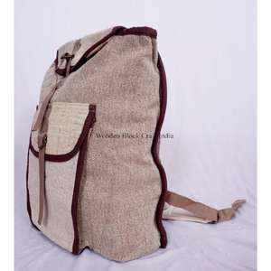 Sac à dos vintage unisexe tendance, motif élégant, fermeture éclair et boucle antivol, idéal pour l'école et l'usage quotidien - Product Image 2