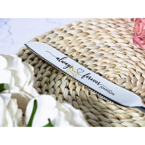 ชุดเซิร์ฟเวอร์และมีดตัดเค้กสแตนเลสขัดเงาคุณภาพดีเยี่ยม หรูหรา ผลิตด้วยมือ พรีเมียม - Product Image 6