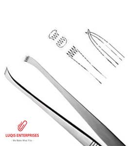 Pinzas para tejidos blandos de acero inoxidable 5x6 dientes, instrumento quirúrgico de precisión, pinzas médicas para tejidos delicados - Product Image 2