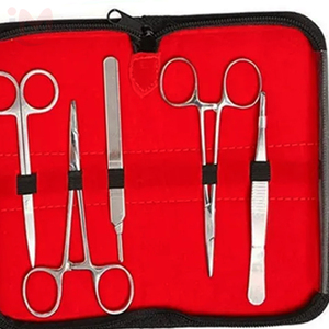Kit de Instrumentos de Sutura para Estudiantes de Medicina Veterinaria, Acero Inoxidable, Fuente de Alimentación Manual, Clase II, Kit Quirúrgico, 3 Años - Product Image 3