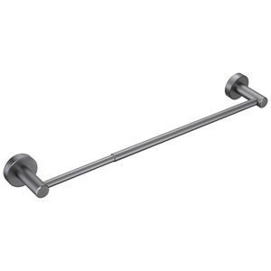 Barre porte-serviettes extensible en acier inoxydable de 27 pouces pour salle de bain et cuisine, gris anthracite, fixation murale en aluminium de 16 pouces - Product Image 1