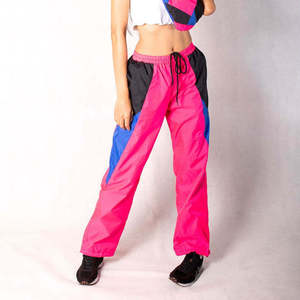 Wholesale Retro <b>80s</b> 90s Vintage Solid Casual Windbreaker Set Women Men Hooded Tracksuit Waterproof Sportswear Neon Jogging <b>Suit</b> - Product Image 2