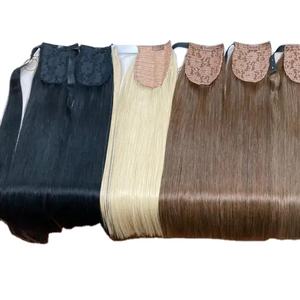 Bande de cheveux Remy bundle extensions de cheveux vietnamiennes Raw PERRUQUES dentelle frontale avec cheveux de bébé - Product Image 4