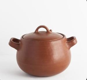 Pot en terre cuite traditionnel indien fait à la main, finition artisanale non vernie, ustensiles de cuisine en terre cuite pour une cuisine saine - Product Image 4