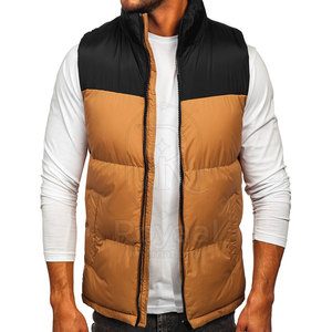 Latest Customized High Quality <b>Men</b> Puffer <b>Vest</b> Custom Logo Quilted Sleeveless <b>Winter</b> <b>Vest</b> Windproof Lightweight Zipper Closure - Product Image 4