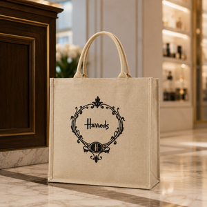 Bolsa de Tela Natural Juco Personalizada 40x40x15cm, Ecológica, Reutilizable, Promocional, para Compras, Venta al Por Mayor, Fabricante OEM para Exportación - Product Image 5