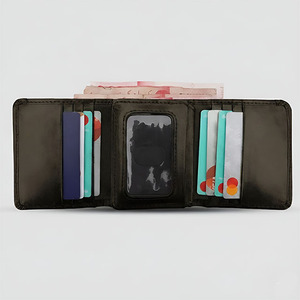 Men's Genuine Leather <b>Trifold</b> <b>Wallet</b> Sleek Multislot <b>Wallet</b> with ID Window and Cash Compartment for Everyday Use and Travel Gear - Product Image 4