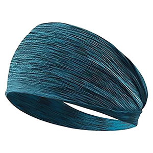 High Quality <b>Elastic</b> Polyester Yoga Gym Sport <b>Headband</b> for Men Custom Logo Colorful Sweat <b>Headband</b> for Exercise - Product Image 1