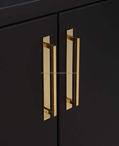 Tirador de metal sólido para puertas de armarios y cajones de muebles pesados, que ofrece una excelente resistencia y un manejo cómodo. - Product Image 3