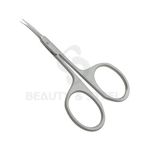 Ciseaux à cuticules professionnels à pointe fine avec des pointes courbées et un corps en acier inoxydable pour des soins de manucure de précision - Product Image 4