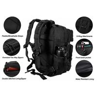 Sac à dos tactique unisexe en nylon, système Molle, 36-56L, cadre externe, fermeture éclair, poche intérieure imperméable