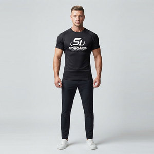 Chemises de sport pour hommes - 100% coton, légères, écologiques, séchage rapide, couleur unie, couleurs et designs personnalisables - Product Image 4