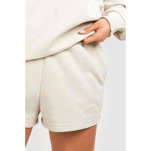Conjunto de Sudadera de Punto de 2 Piezas Personalizado para Mujer, con Capucha, Estampado, Holgado, Informal, con Pantalones Cortos, Transpirable, 100% Algodón, ODM - Product Image 4