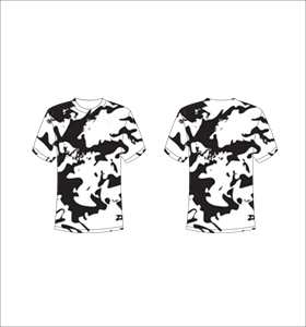 T-shirt à manches courtes pour homme, motif camouflage, col rond, coupe classique, respirant, polyester, chemise décontractée - Product Image 1