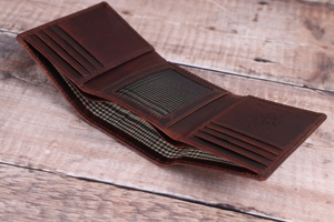 Premium Business Genuine Leather Trifold <b>Wallet</b> <b>Men</b> RFID Blocking Custom Brand Credit <b>Card</b> Holder OEM Factory NTW-0056 - Product Image 6