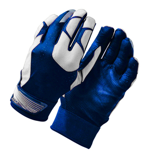 <b>Baseball</b> Batting <b>Gloves</b> Adjustable Comfortable Fit Leather Material Lightweight Durable Breathable Design - Product Image 3