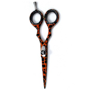 Ciseaux à cheveux personnalisés avec logo privé, ciseaux de barbier professionnels, ciseaux de coiffeur à motifs colorés - Product Image 2