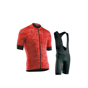 Ensemble de maillot de cyclisme numérique respirant et de haute qualité, deux pièces, séchage rapide, options de tailles adultes, logo personnalisé - Product Image 3
