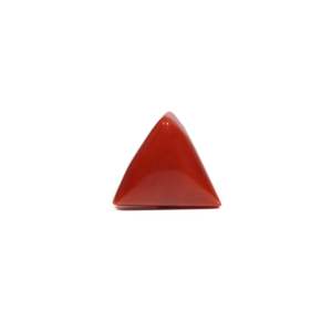 Natural Red Coral Oval Cabochon Loose Gemstone 11.15 Carat for Fine Jewelry - Product Image 1