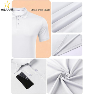 Camisas de Polo de Golf para Hombre de Secado Rápido, Manga Corta, Cuello Camisero, Corte Ajustado, Camisas de Polo Casuales de Verano - Product Image 3