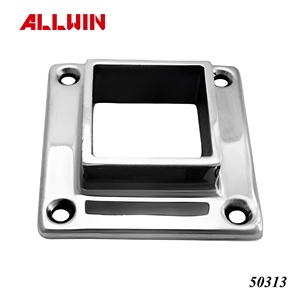 Plaque de couverture carrée en acier inoxydable OEM ODM pour poteau, quincaillerie de main courante et de balustrade - Product Image 2