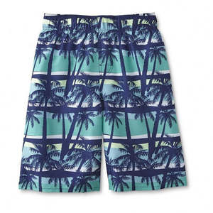 Shorts de plage décontractés pour hommes en nylon à taille élastique, design tendance, personnalisables, très demandés - Product Image 1