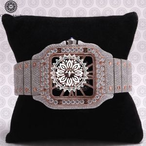 Reloj Charm Jewells de Lujo con Caja de Acero Inoxidable, Esfera de 38 mm, Movimiento Mecánico, Diseño Hueco, Cierre Oculto con Botón a Presión, Unisex 10 - Product Image 1