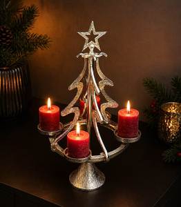 Metal <b>Christmas</b> <b>Tree</b> and Reindeer Centerpiece with Star Top Modern Holiday <b>Table</b> Decor Handmade Decoration - Product Image 5