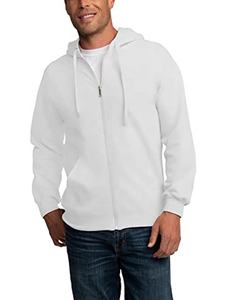 Sweat à capuche zippé intégral pour homme, de haute qualité, lourd, logo personnalisé, motif uni, vêtements de rue d'hiver, techniques de broderie - Product Image 3