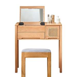 Meuble-lavabo moderne en bois massif avec miroir, vente en gros, usine du Vietnam, prix compétitifs, ODM accepté - Product Image 1