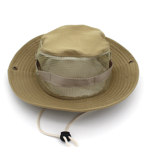 Custom Logo Waterproof Fishing Boonie Bucket <b>Hats</b> UV Wide Brim Adjustable Fisherman <b>Hat</b> With Strings <b>Sun</b> Protection Caps for <b>Men</b> - Product Image 2