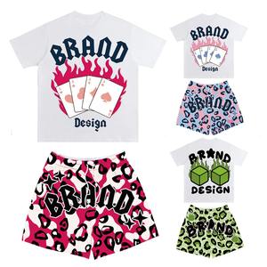 Ensemble 2 pièces personnalisé sérigraphié en gros 2026 – T-shirt et short pour homme – Tenue d'été – Ensemble de jogging – Short en mesh - Product Image 3