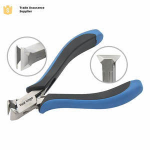 Alicates de corte de extremos de acero inoxidable de 120 mm con mandíbula lisa, mango ergonómico y doble resorte, herramienta para cortar alambre en joyería - Product Image 1