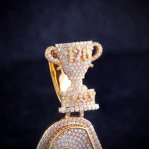 Fabricación de Joyería Hip Hop con Moissanita, Colgante Hip Hop Personalizado, Colgante de Plata 925 con Moissanita para Hombre, Colgante con Nombre Personalizado - Product Image 5