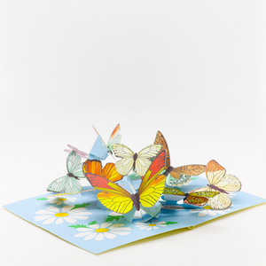 3D Pop Up Card Flower Theme 2026 <b>Handmade</b> Greeting Cards Pop Up <b>Paper</b> Butterfly Flower Greeting Card 3D Special Occasion - Product Image 2