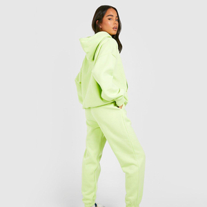 Women Tracksuit Premium Cotton Blend <b>Hoodie</b> And Pants Set Soft Touch Fabric Comfortable <b>Workout</b> Lounge And Daily Wear OEM ODM - Product Image 2