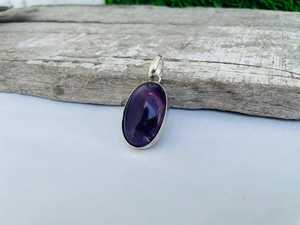 จี้เงินแท้ 925 ประดับอเมทิสต์ ทำมือ สไตล์โบฮีเมียน สร้อยคอคริสตัลบำบัด ของขวัญสำหรับผู้หญิง - Product Image 5