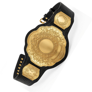 Ceinture de championnat d'arts martiaux en cuir sur mesure, taille haute, pliable, antidérapante, couleurs et logo personnalisables, vente en gros - Product Image 5
