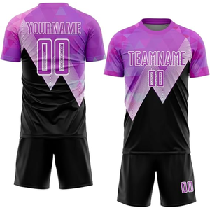Concevez votre propre ensemble d'uniformes de football personnalisés, 100% polyester, impression par sublimation, uniformes d'équipe coupe-vent, fabriqués aux États-Unis - Product Image 1