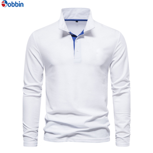 Polo de Verano para Hombre, Unisex, Casual, a la Moda, de Color Sólido, Talla Grande, Manga Larga, con Logotipo Bordado en la Parte Delantera, Transpirable - Product Image 1